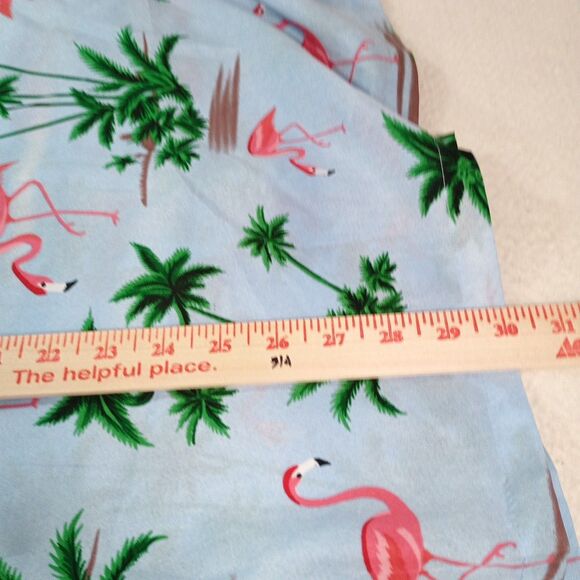India Boutique Pink Flamingo Hawaiian Shirt XL NWT Tropical Button Up - Picture 11 of 11